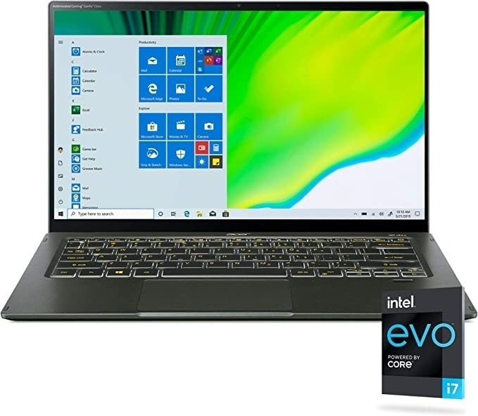 Imagen del Laptop Acer Swift 5 Intel Evo Thin & Light, 14 Fullhd Touch Color Negro