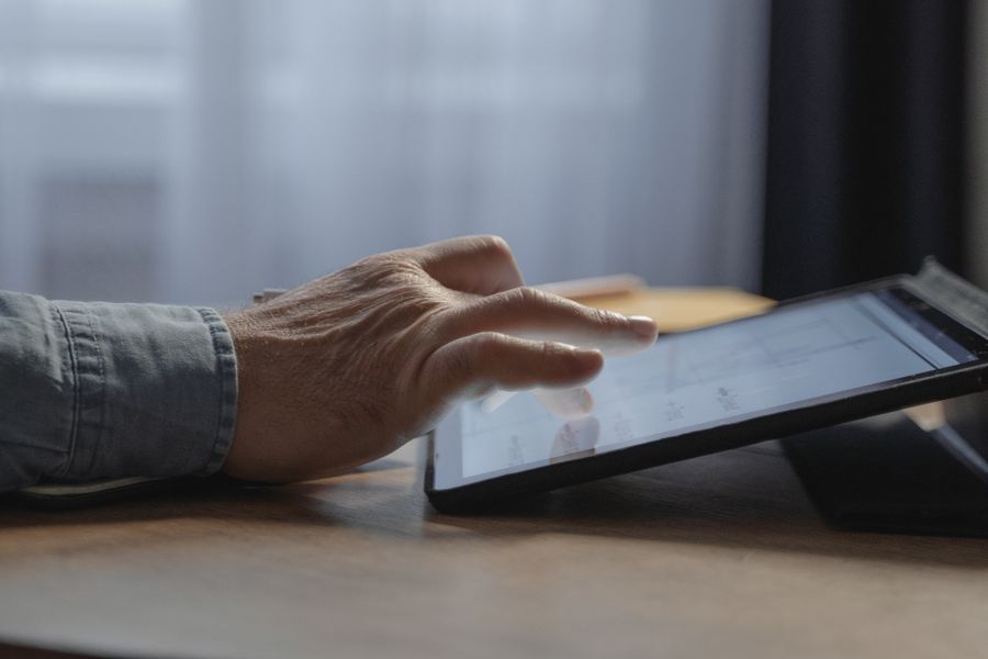 Tablet digital para actividad comercial